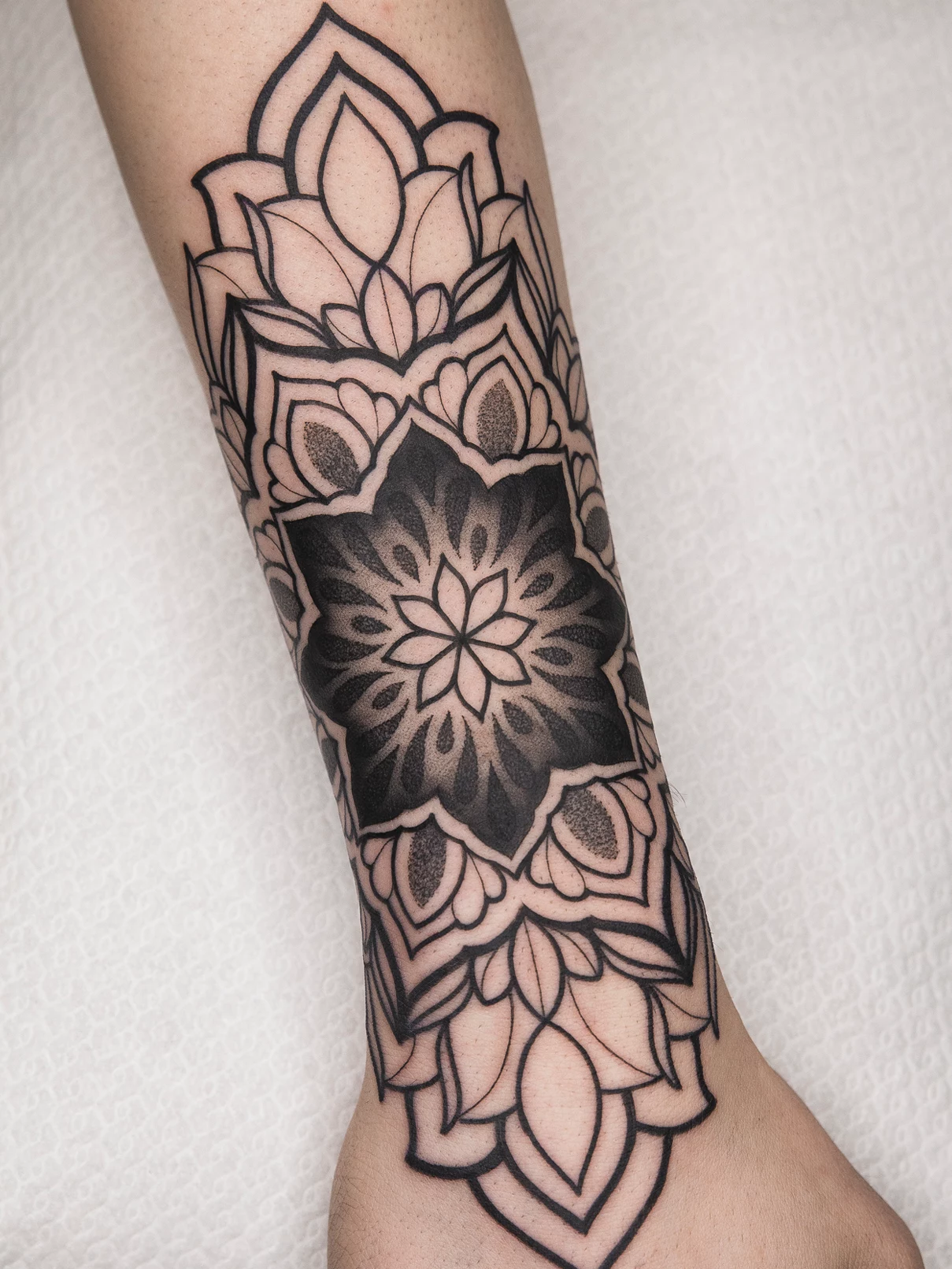 Tatuaje mandala Mamba Negra