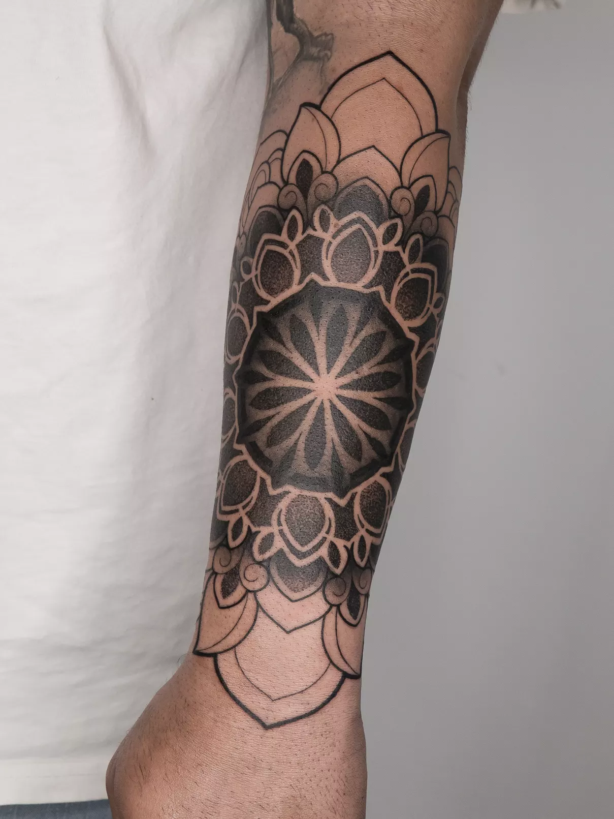 Tatuaje mandala Mamba Negra
