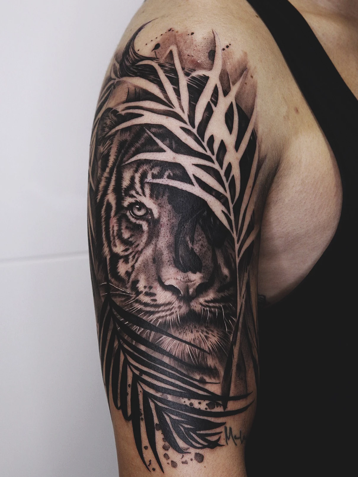 Tatuaje realista tigre Mamba Negra
